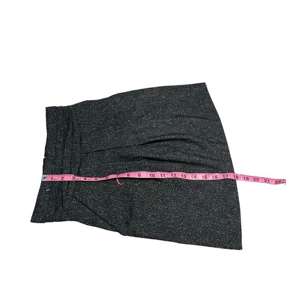 10/$25🦋 Lovely Day Dark Gray Pleated Cowl Mini Skirt - Size Small - Picture 14 of 15
